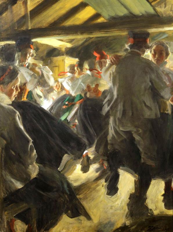 Anders Zorn Dance in the Gopsmorkate oil painting image